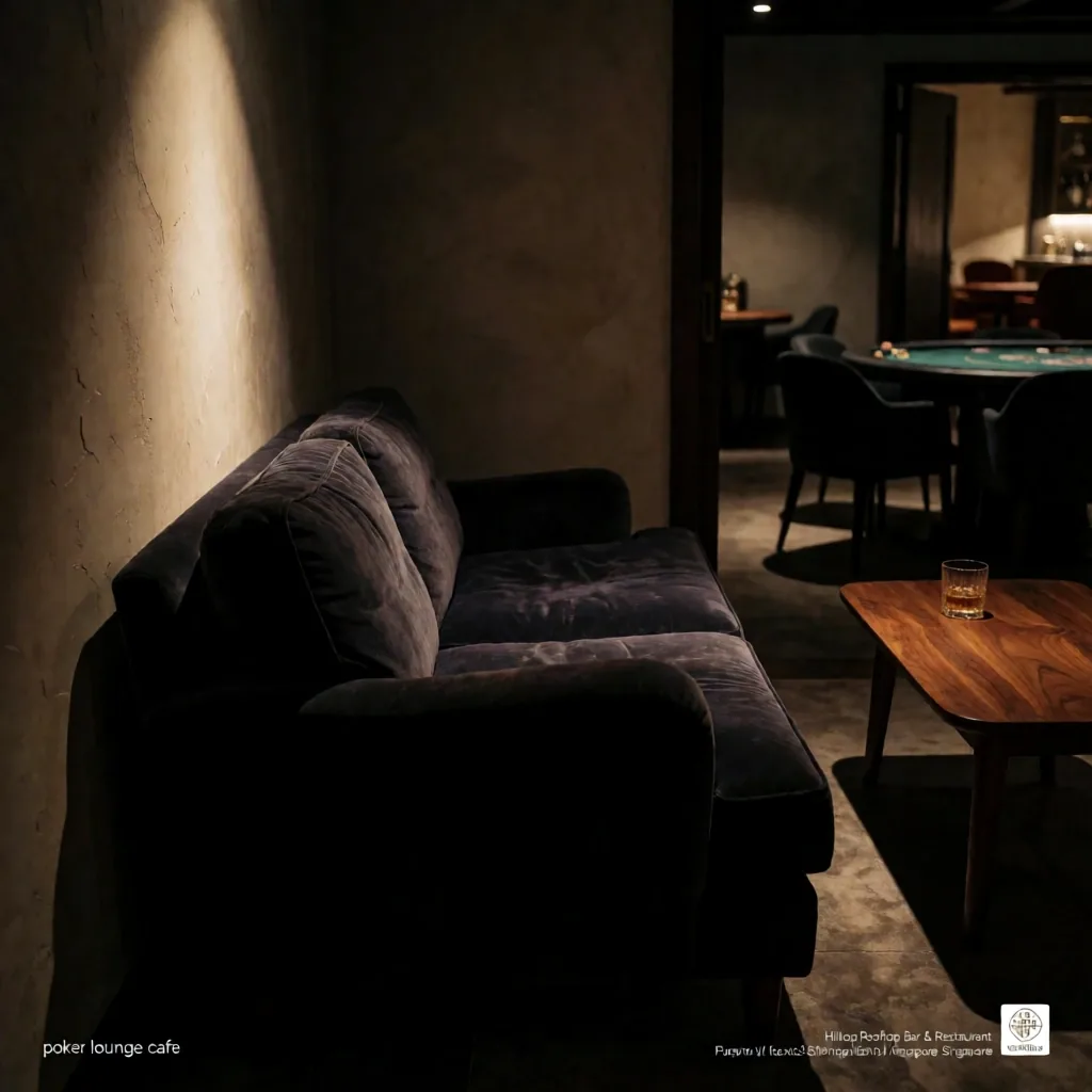 Relaxation area beside the gaming room
